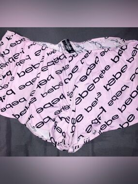 Bebe Pink Logo Elastic-Waist Sleepwear Shorts